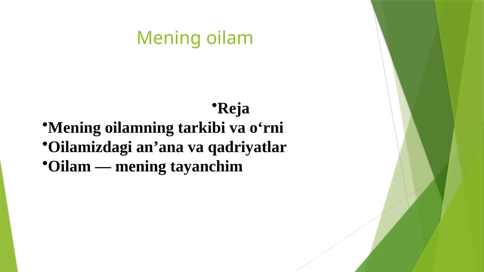 Mening oilam