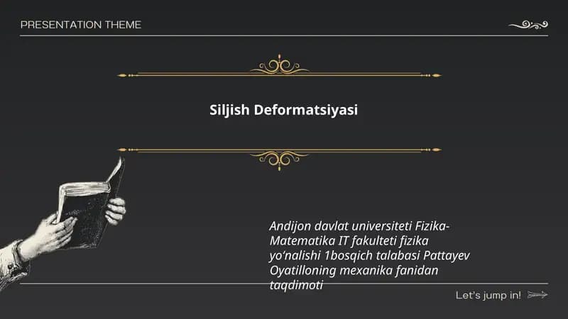 Siljish Deformatsiyasi