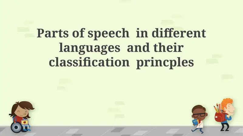 Understanding Parts of Speech
