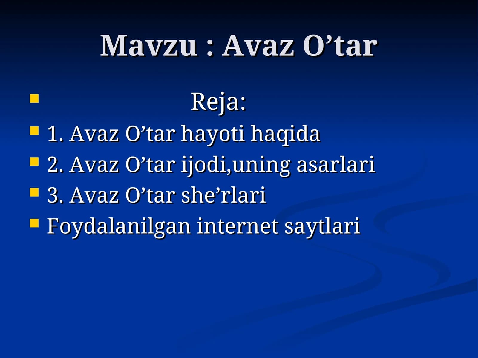 Avaz O’tar