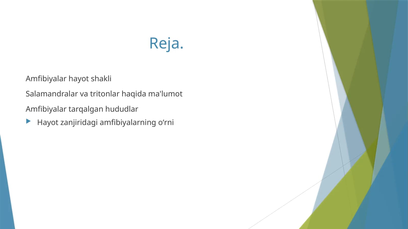 Amfibiyalar hayot shakli
