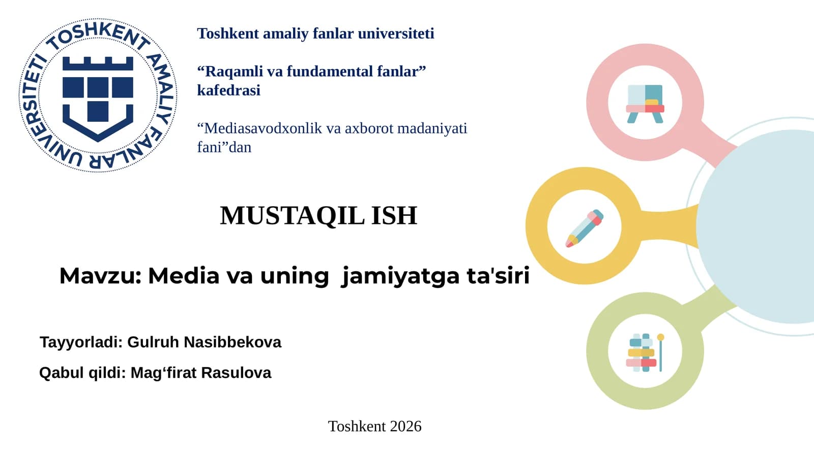 Media va uning jamiyatga taʼsiri