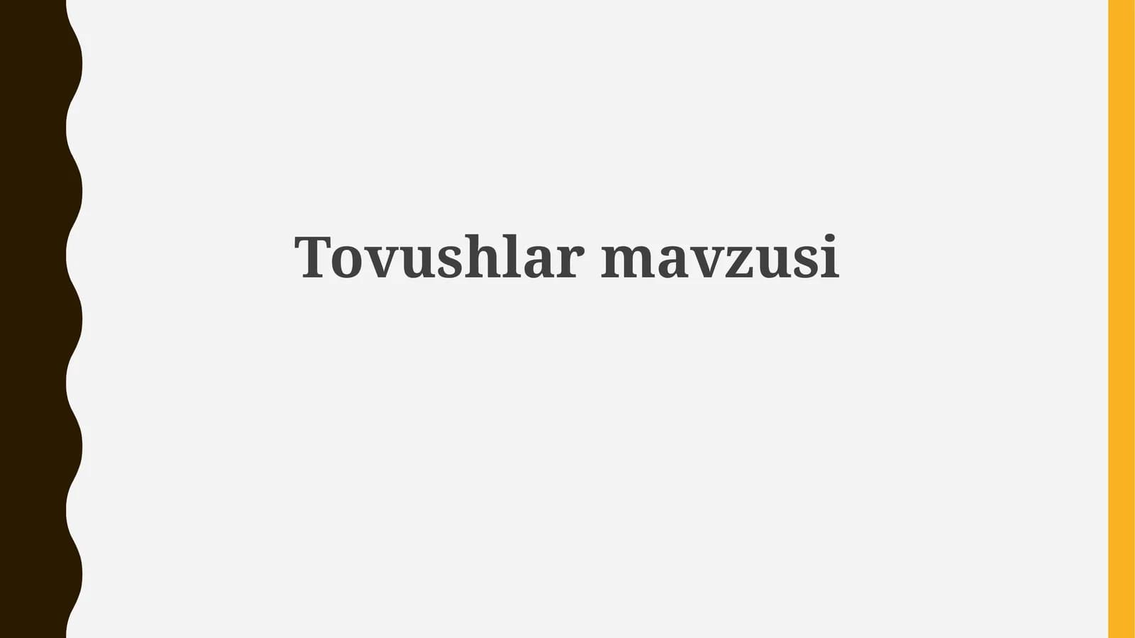 Tovushlarmavzusi