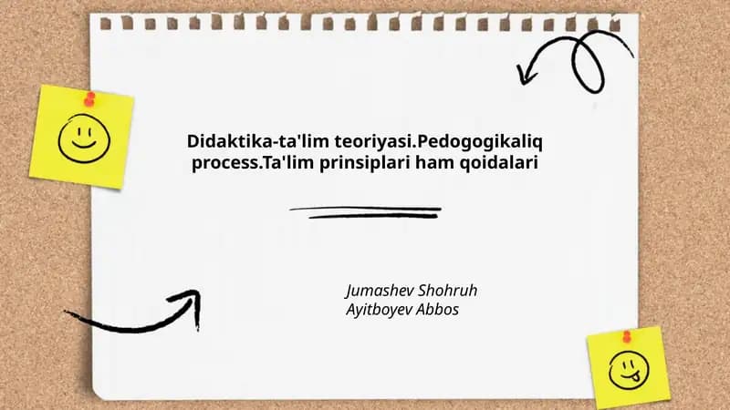 Didaktika-ta'lim teoriyasi