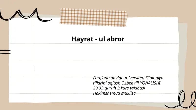 Hayrat - ul abror
