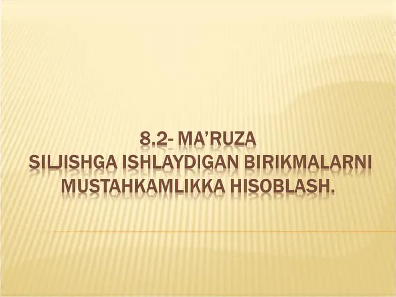 Parchin mixli birikmalar hisobi