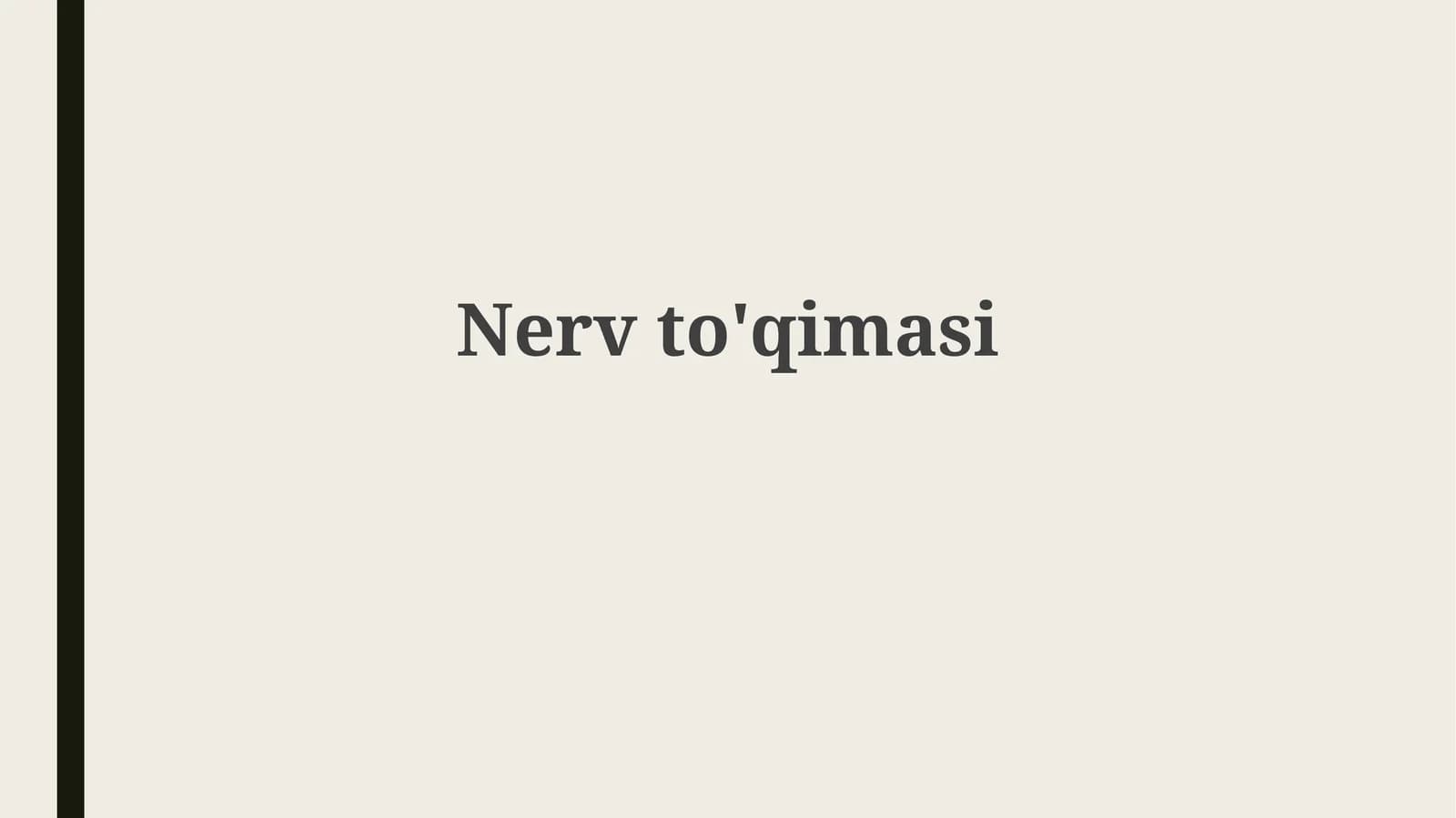 Nervto'qimasi