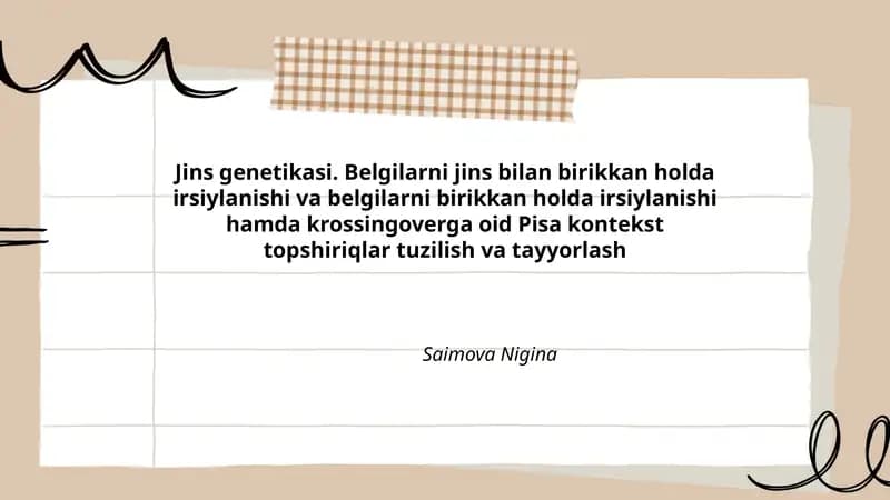 Pisa kontekst topshiriqlar tuzilish va tayyorlash