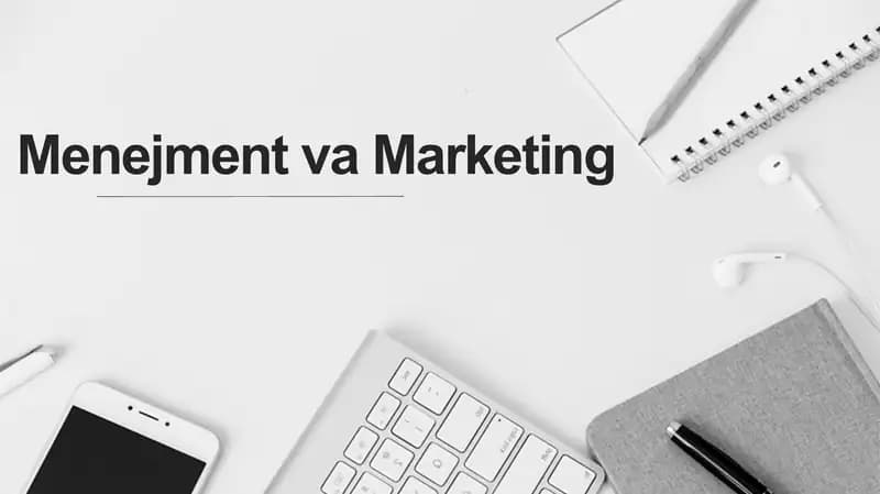 Menejment va Marketing