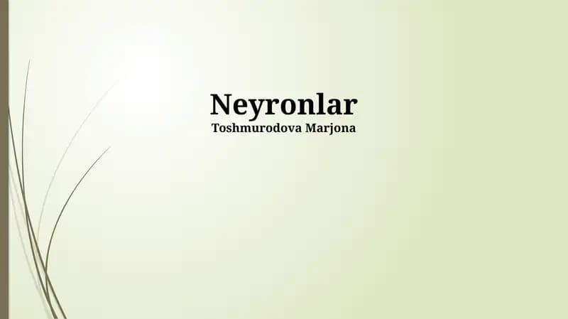 Neyronlar