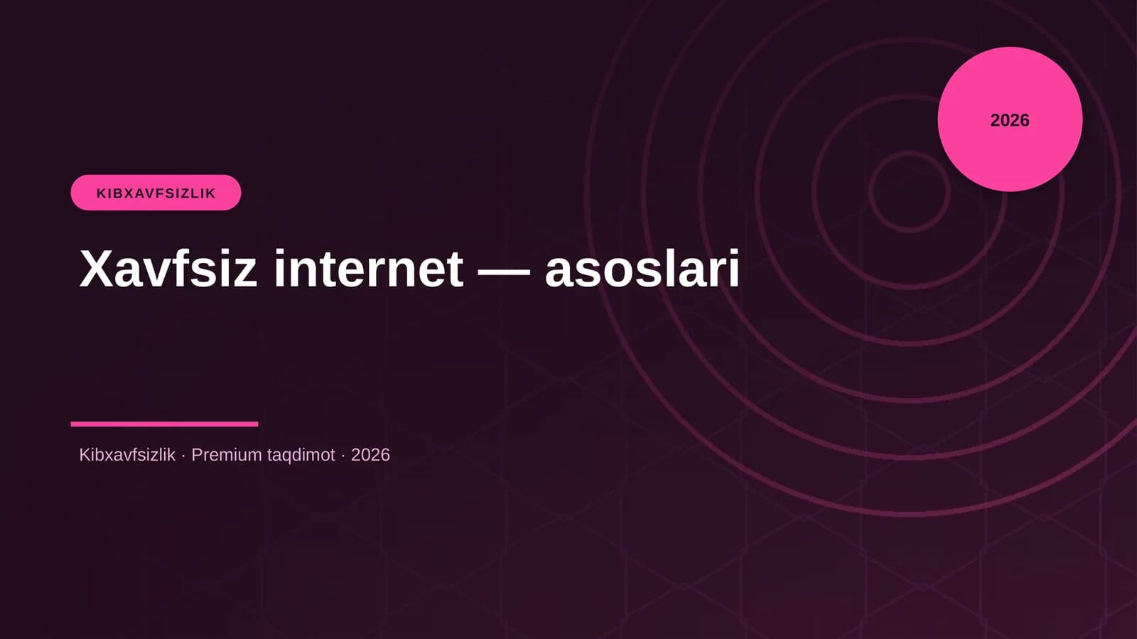 Xavfsiz internet — asoslari