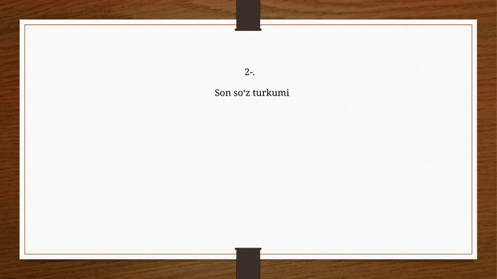 Son so‘z turkumi