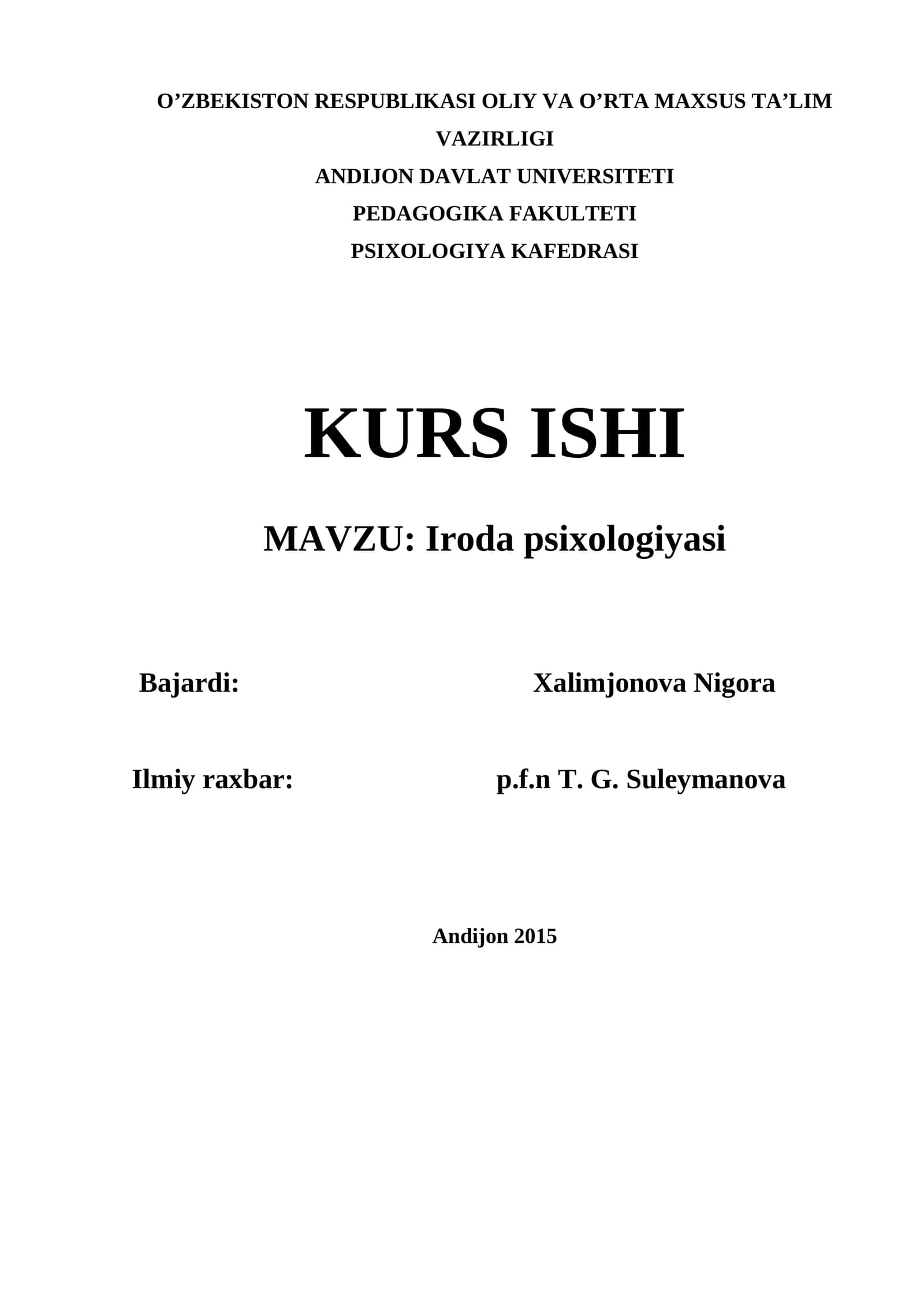 Iroda psixologiyasi