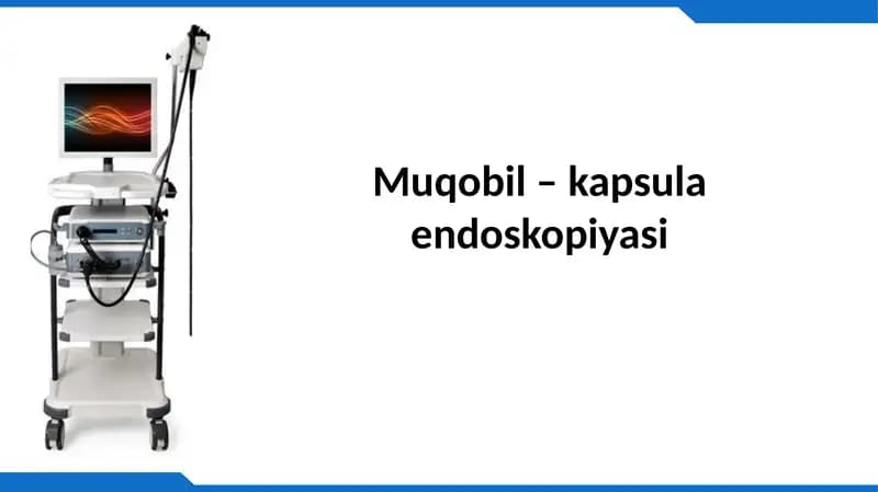 Muqobil – kapsula endoskopiyasi