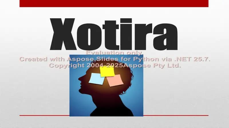 Xotira haqida taqdimot