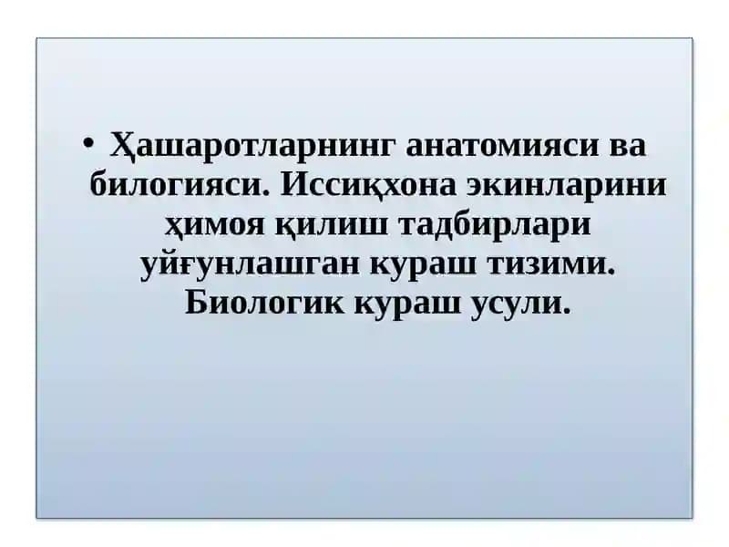 Ҳашаротларнинг овқат ҳазм қилиш тизими
