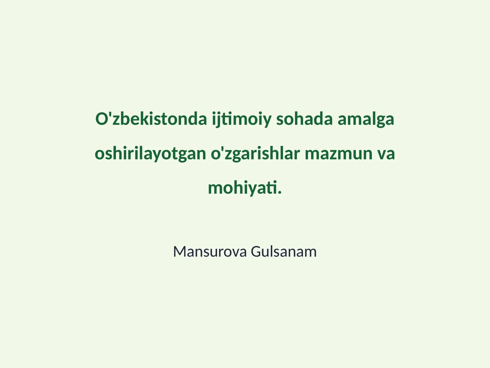 Ijtimoiy Siyosatning Rivojlanishi