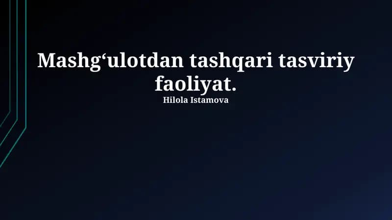 Ijodkorlik va rivojlanish