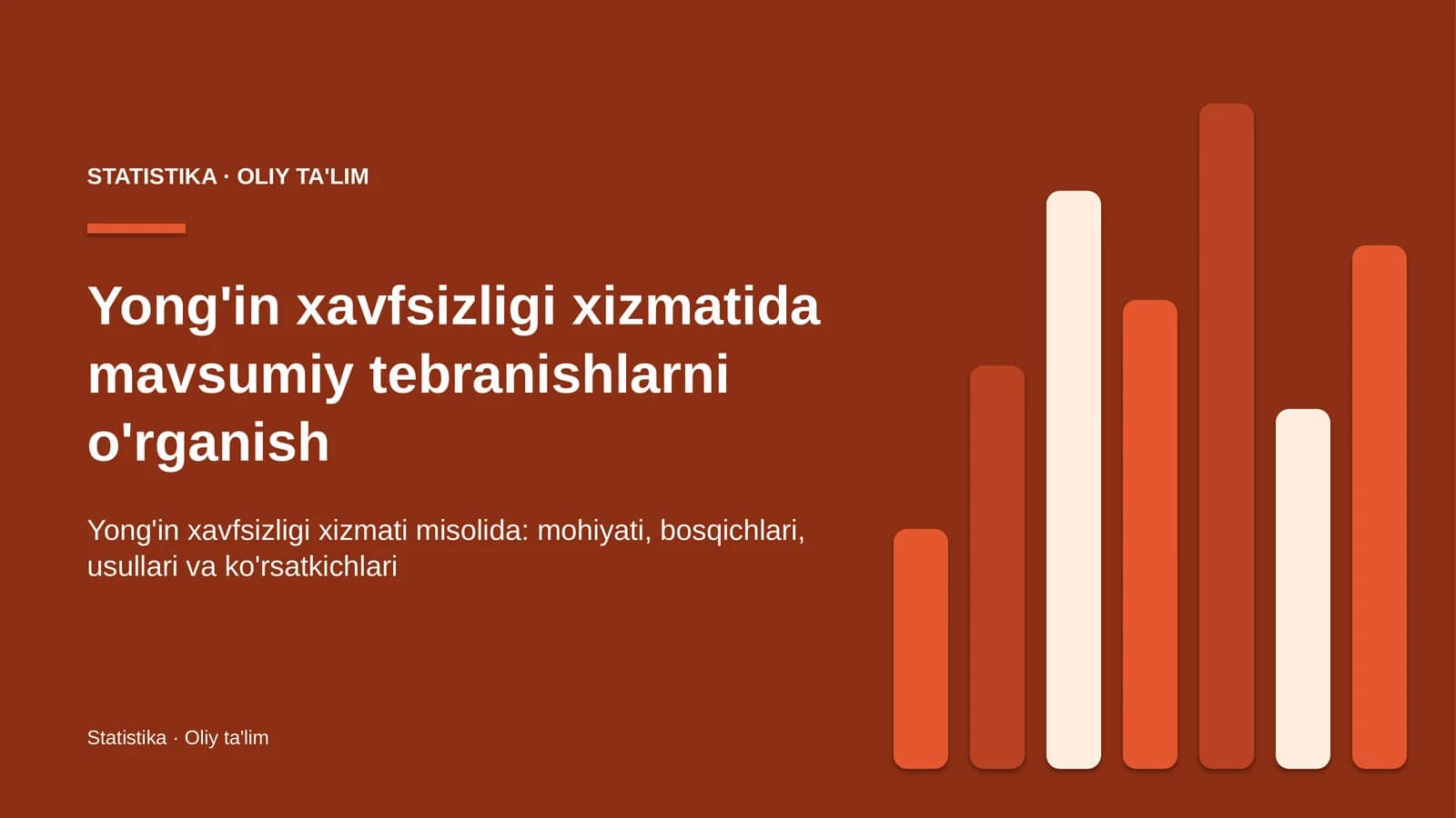yong'in xavfsizligi xizmatida mavsumiy tebranishlarni o'rganish 2238