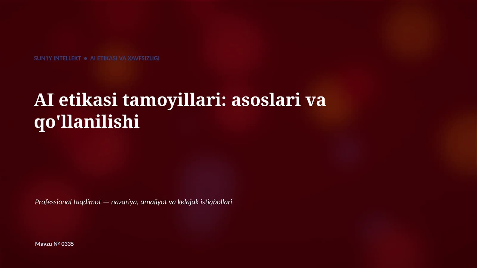 AI etikasi tamoyillari: asoslari va qo'llanilishi
