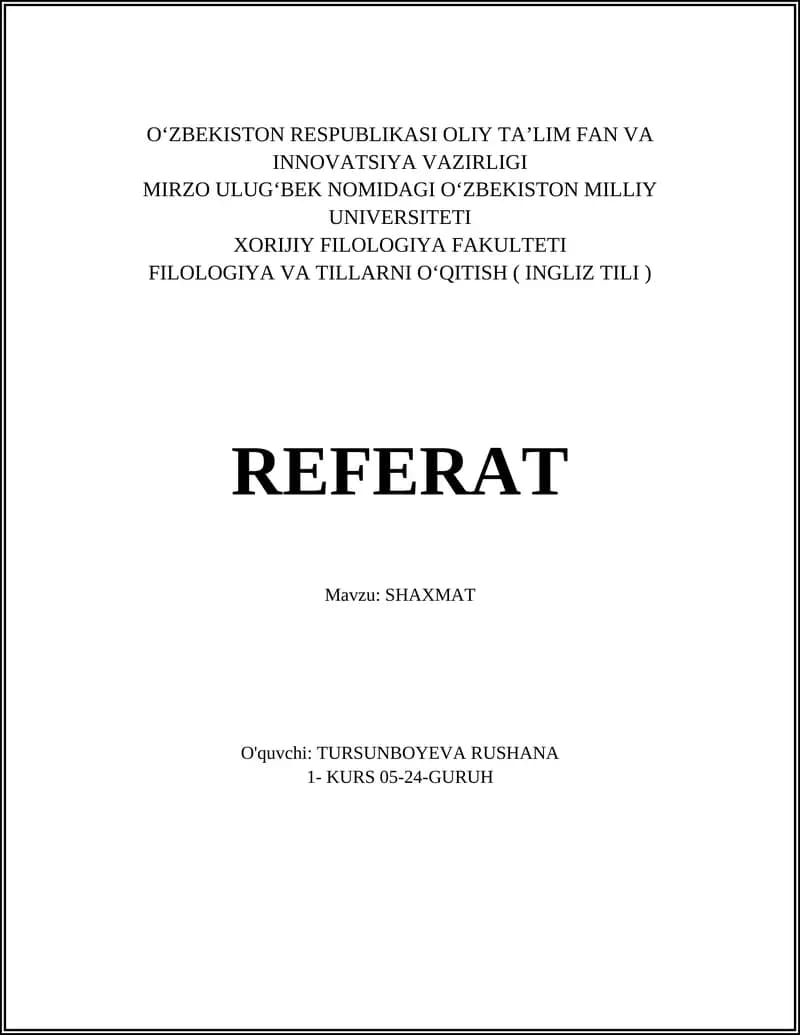 SHAXMAT
