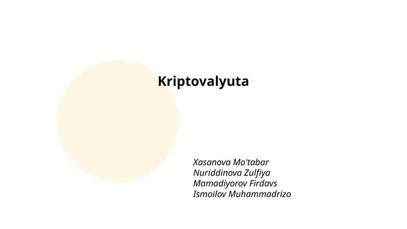 Kriptovalyuta