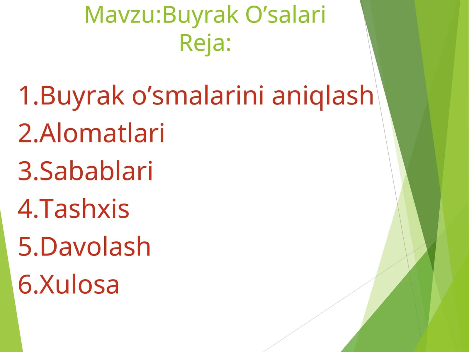 Buyrak O’salari