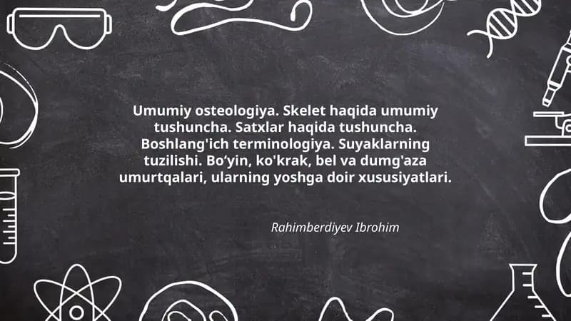 Umumiy osteologiya
