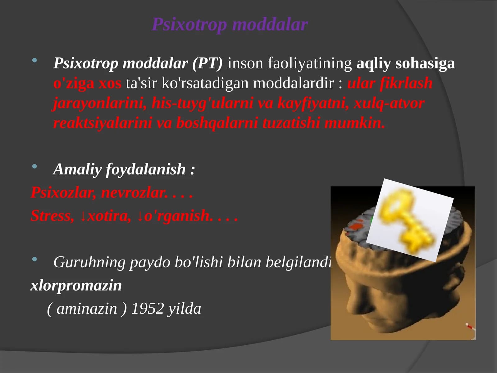 Psixotrop moddalar