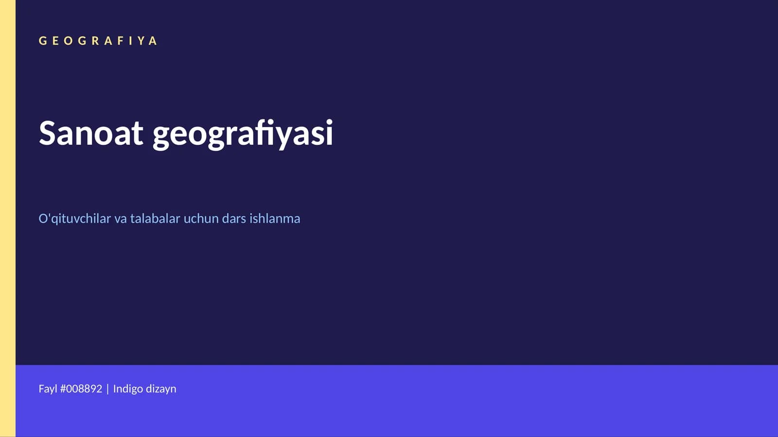 Sanoat geografiyasi
