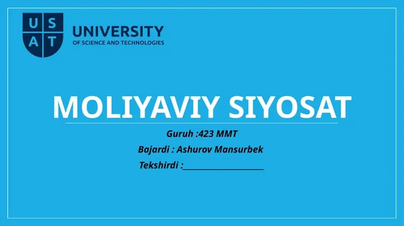 Moliyaviysiyosat