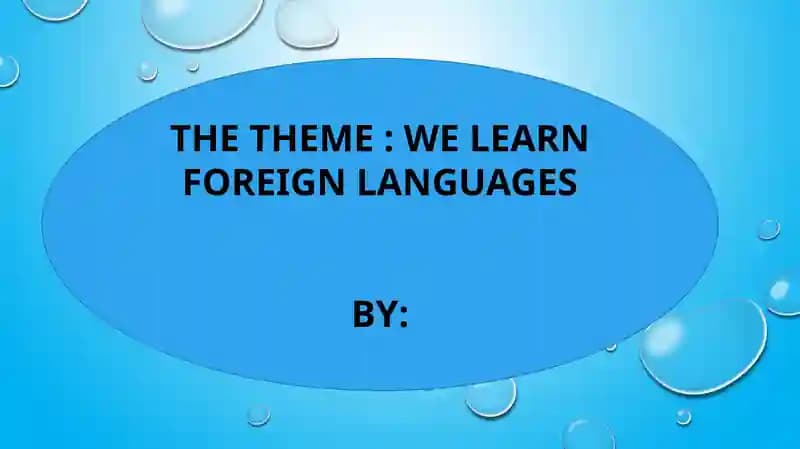 WE LEARN FOREIGN LANGUAGES