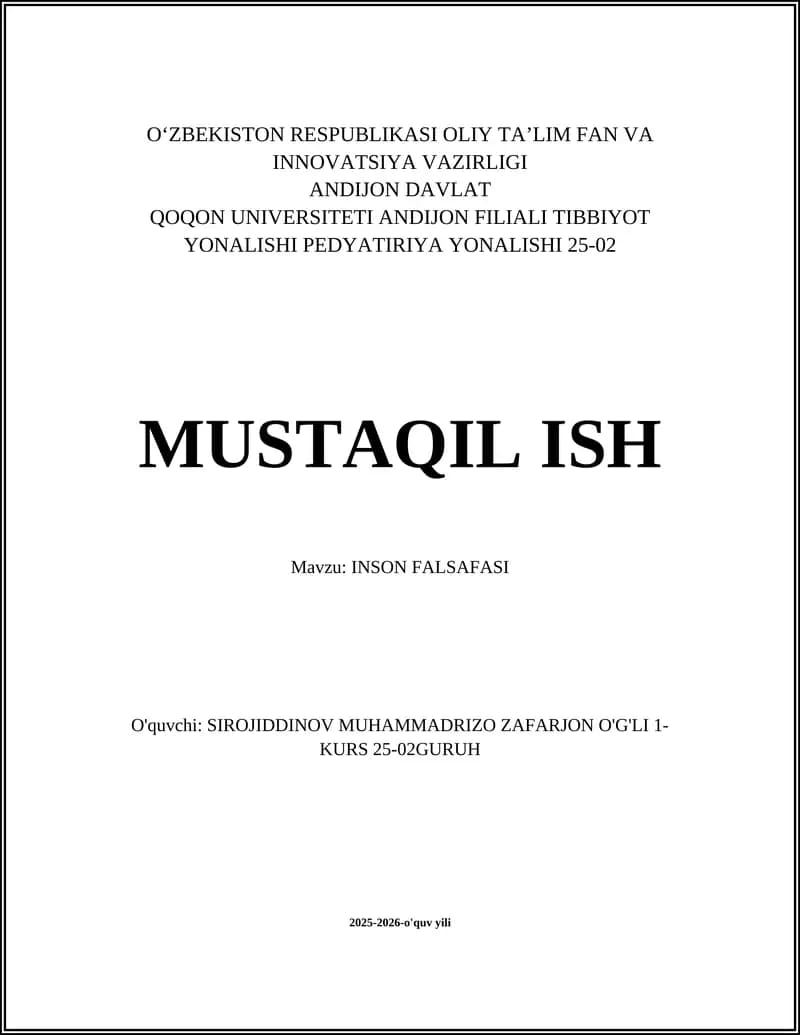 INSON FALSAFASI