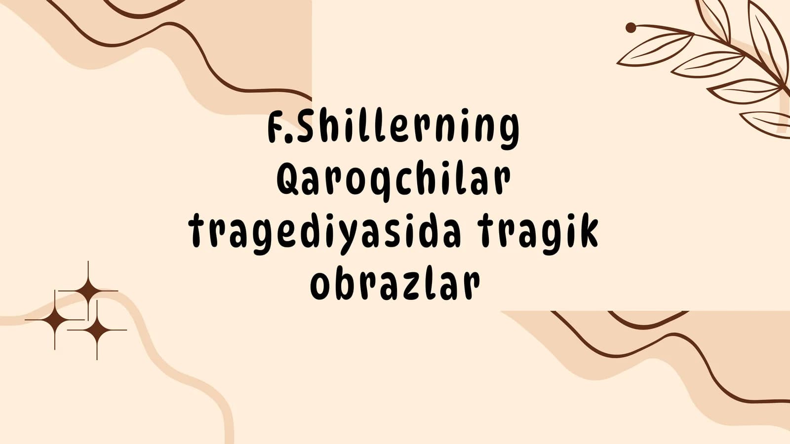 Shillerning Qaroqchilar Tragediyasi