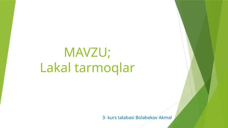Lokaltarmoqlar