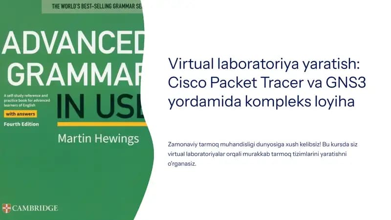 Virtual laboratoriya yaratish: Cisco Packet Tracer va GNS3 yordamida kompleks loyiha