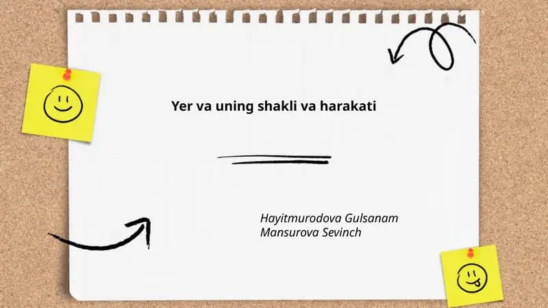 Yer va uning shakli va harakati
