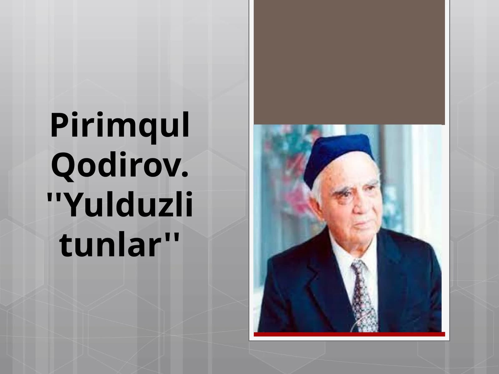 Primqul Qodirov "Yulduzli tunlar" (slayd)