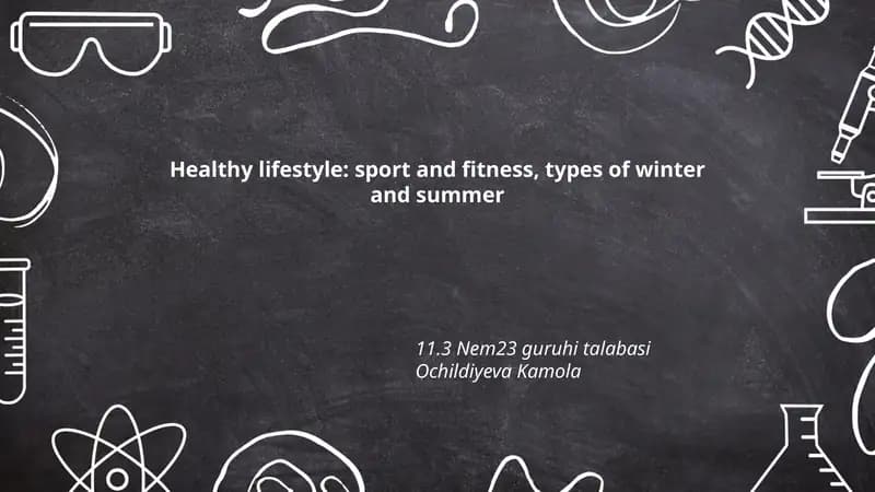 Ochildiyeva Kamola: Sport va Fitnes
