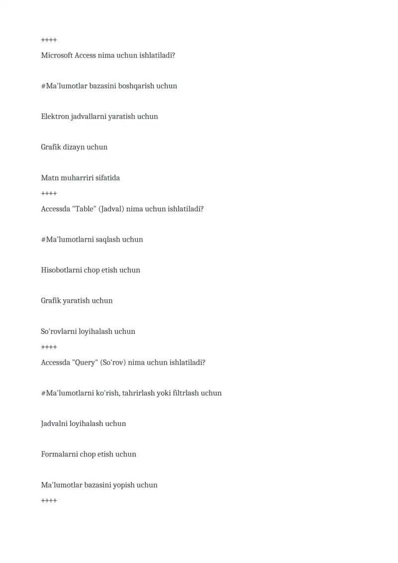 Ma'lumotlarni og'riqli bilish tili
