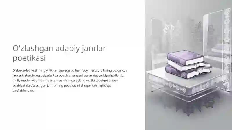O'zlashgan adabiy janrlar poetikasi