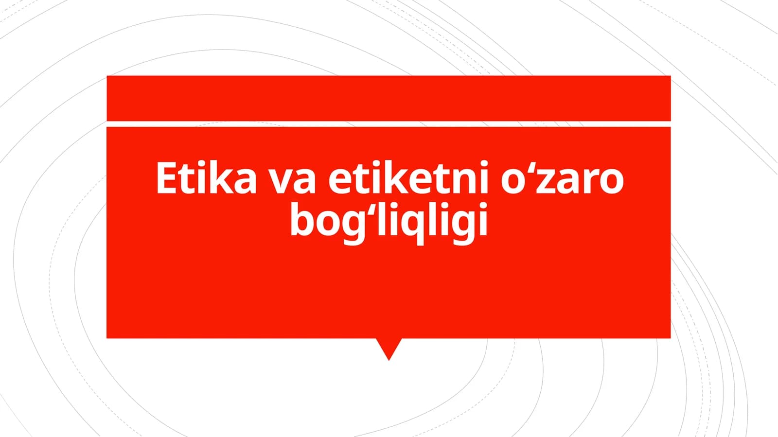 Etikavaetiketnioʻzarobog‘liqligi