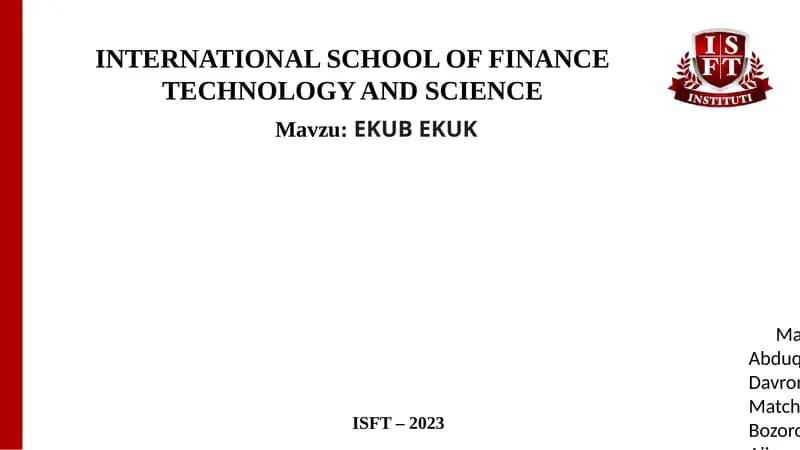 EKUB EKUK