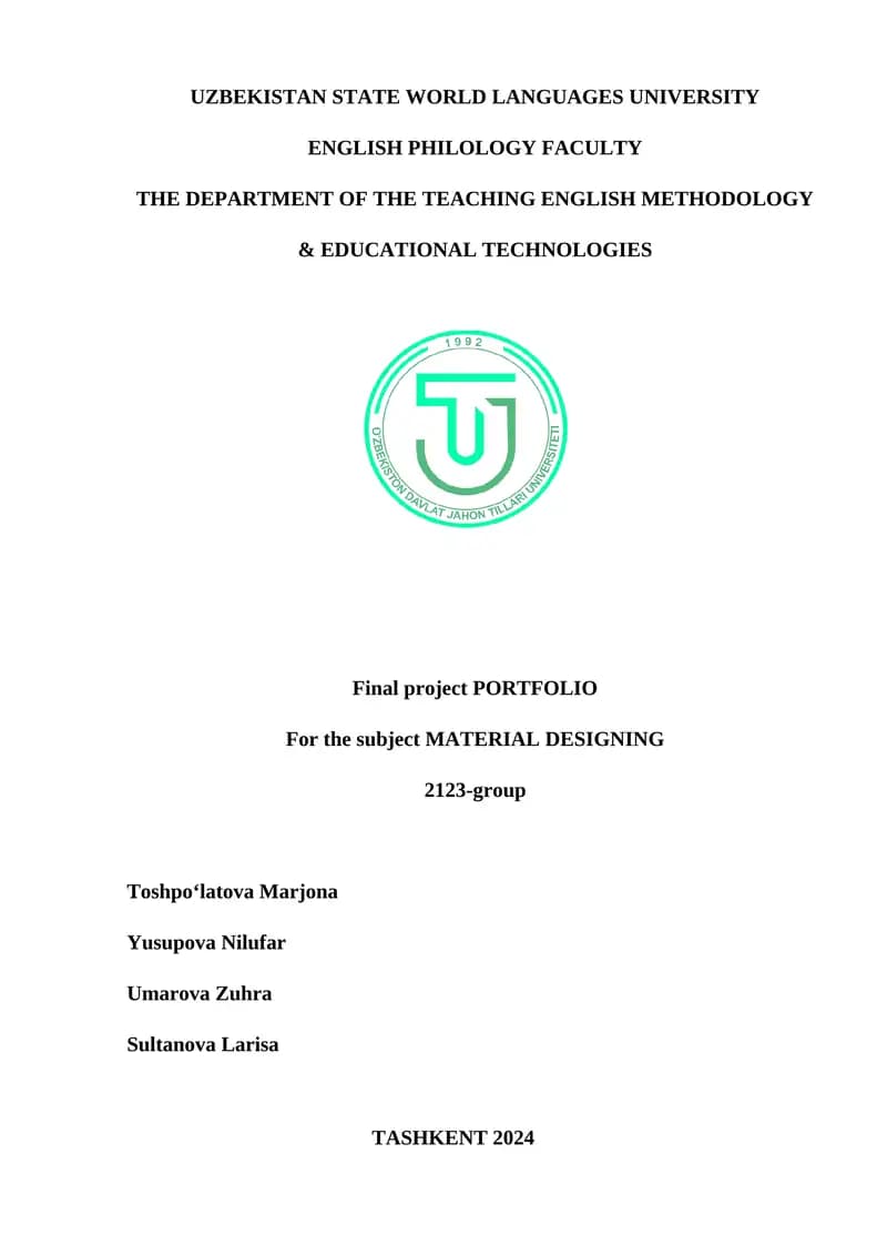 Final project PORTFOLIO