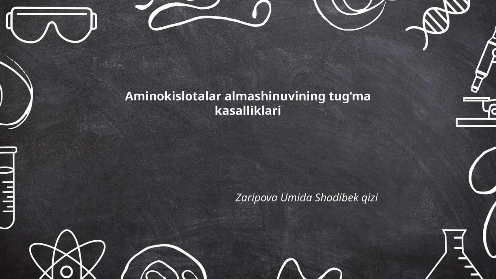 Aminokislotalar almashinuvining tug‘ma kasalliklari