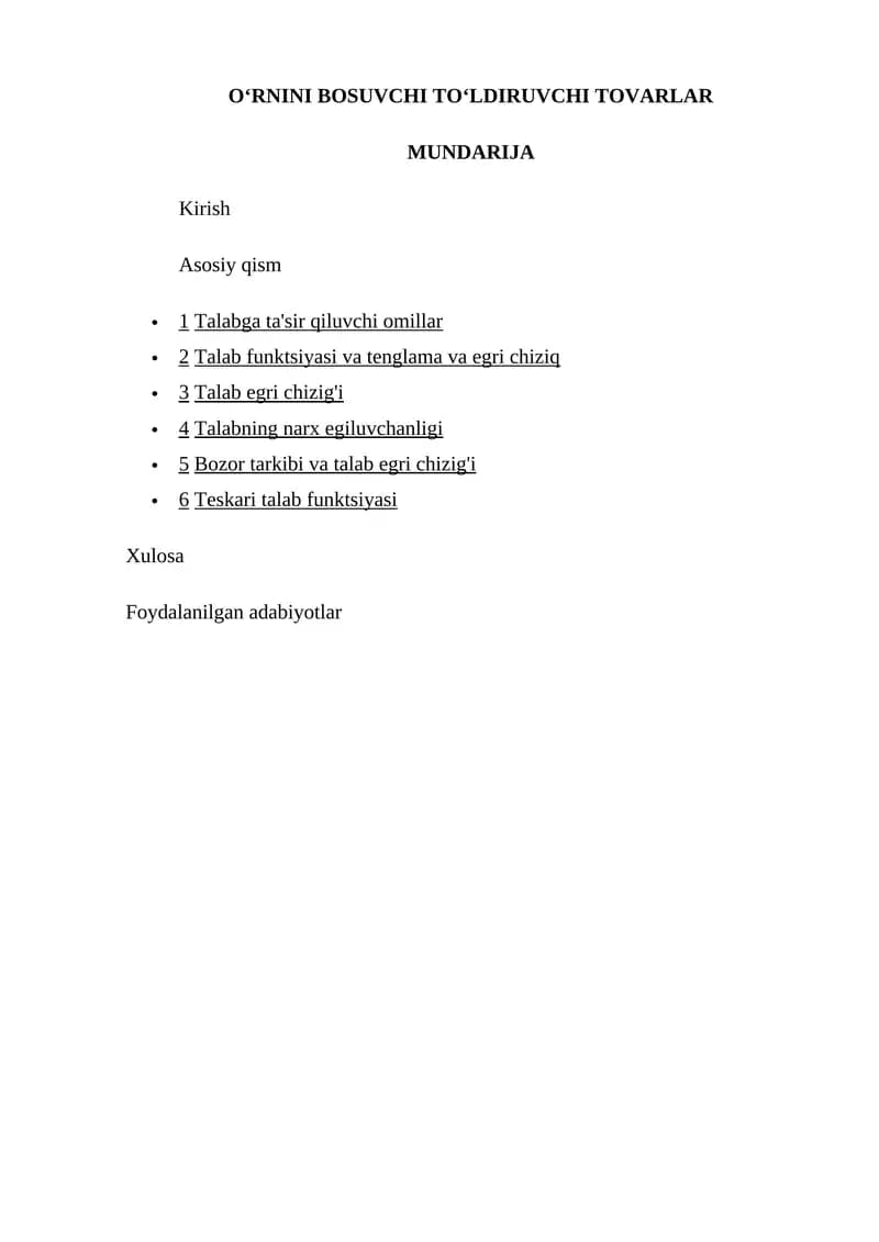 Talabning narx egiluvchanligi