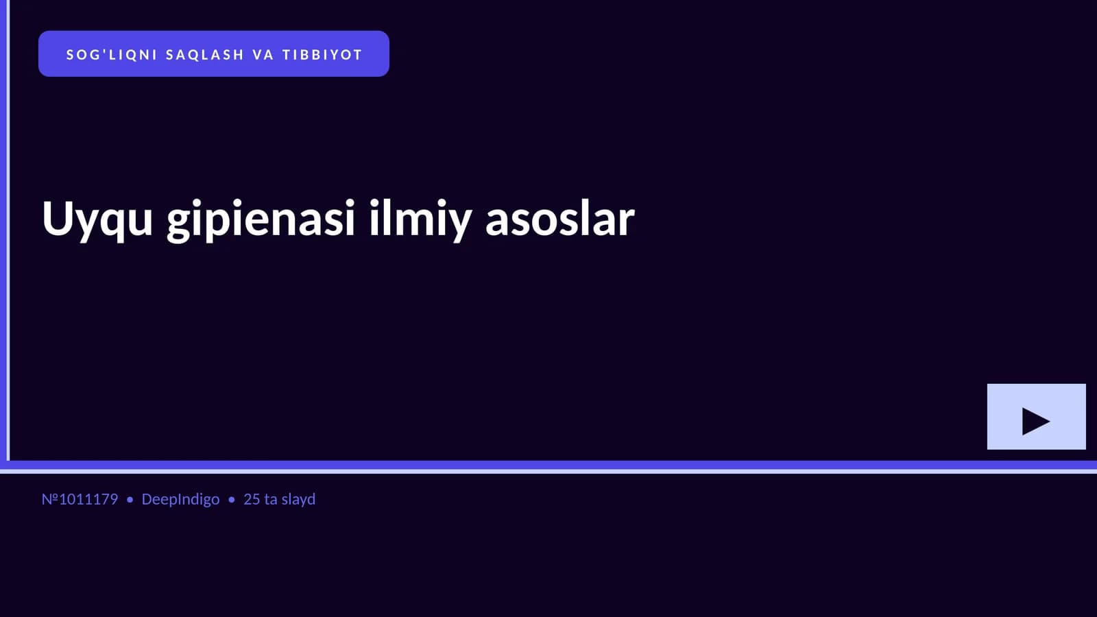Uyqu gipienasi ilmiy asoslar