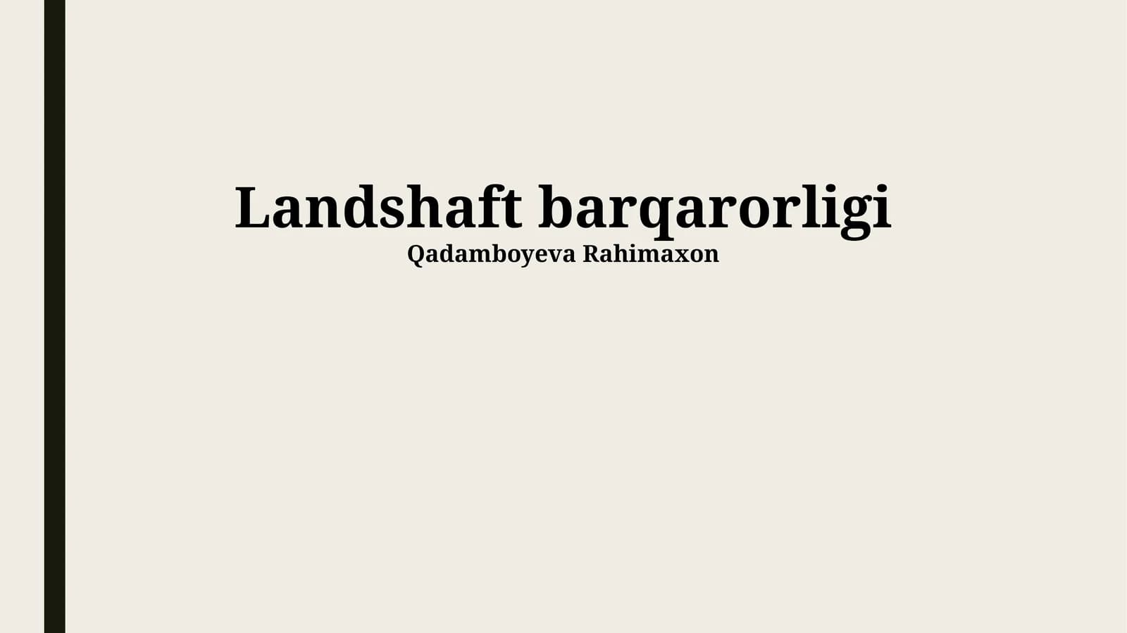 Landshaft barqarorligi