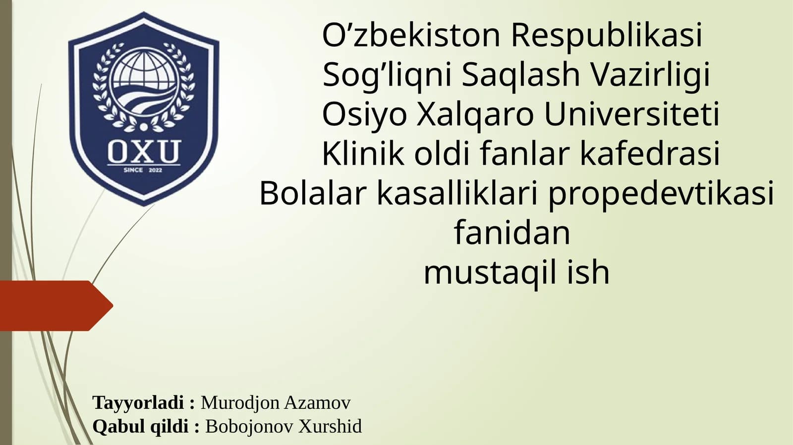 Bolalarni uzoq muddatli subfebrilitetlar