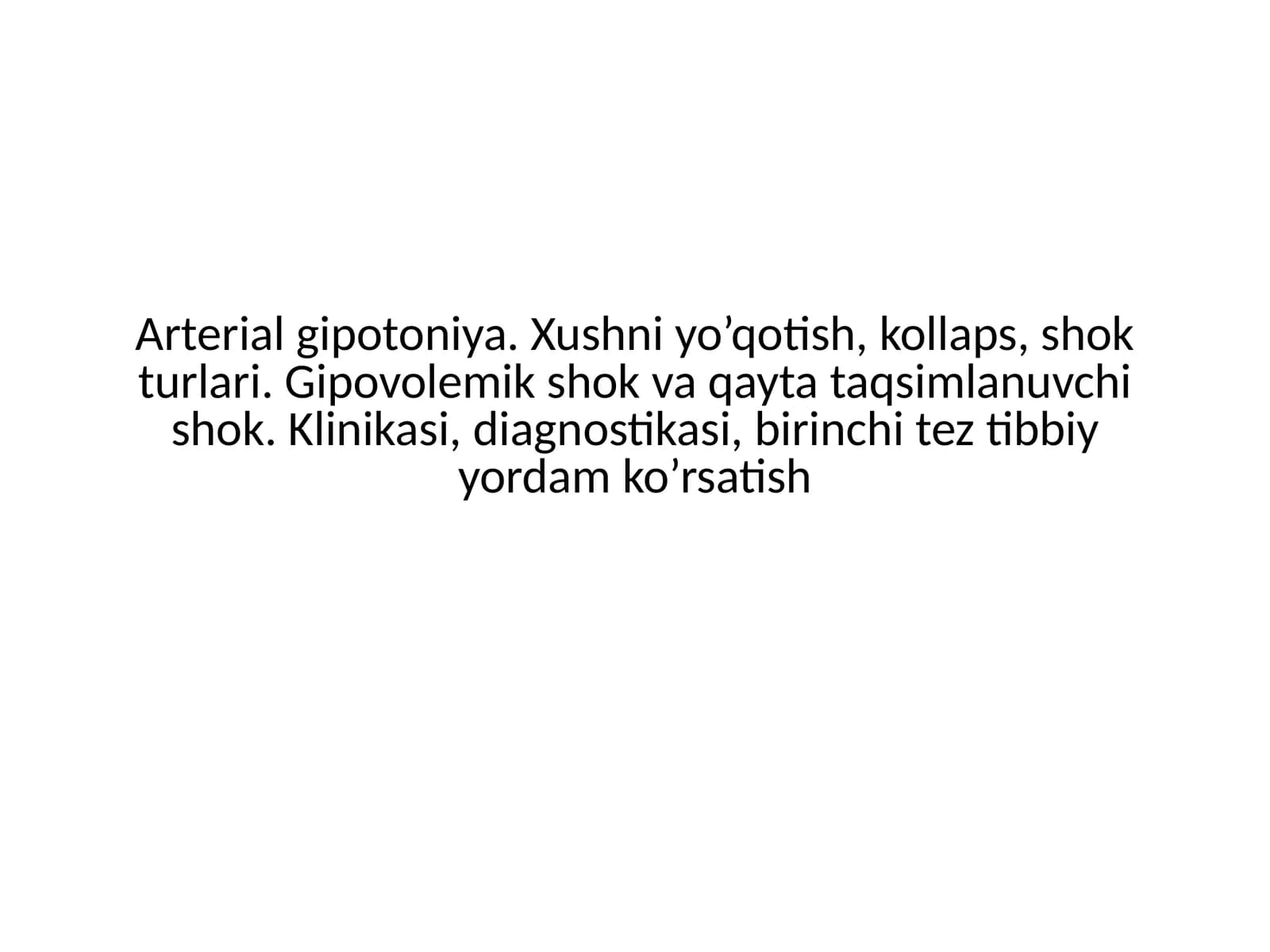 Arterialgipotoniya